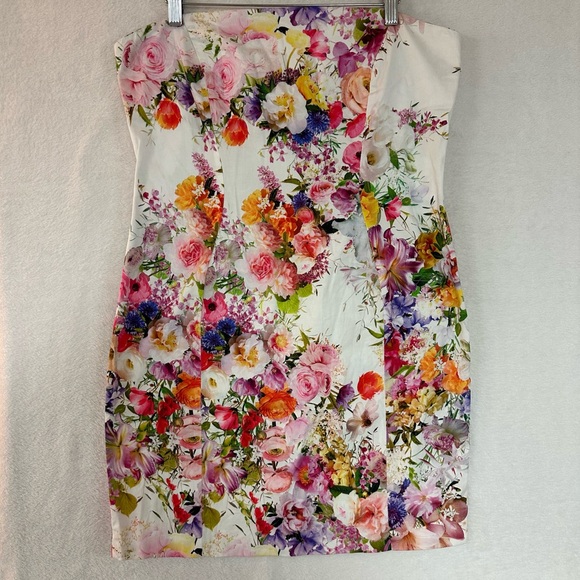 Zara Dresses & Skirts - Zara Strapless Dress Floral size L Women